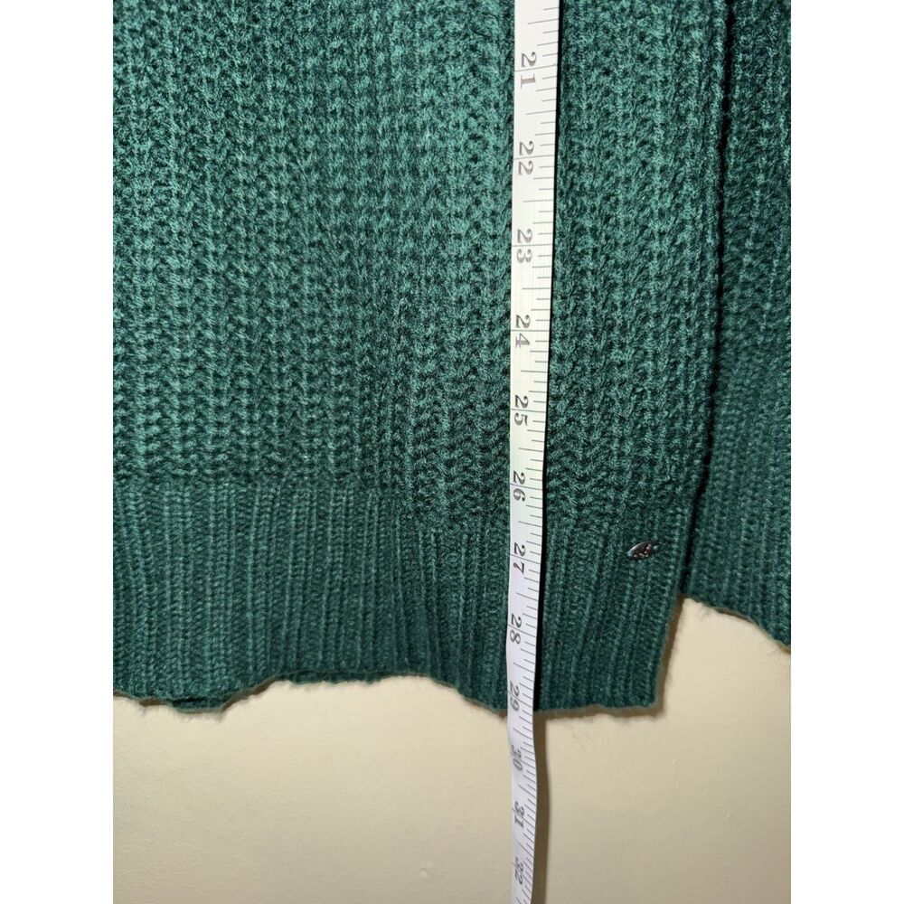 American Eagle Outfitters Jegging Sweater Dark Green Open Knit Loose Fit Large - Picture 10 of 10